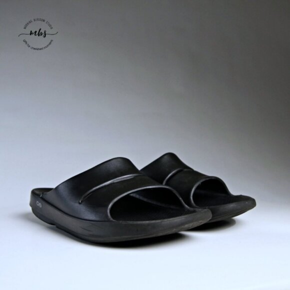 Oofos Ooahh Recovery Slide Shoes Black‎ Men 14 main image 14